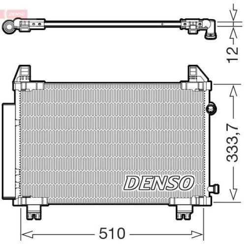 DENSO Kondensator, Klimaanlage DCN50062