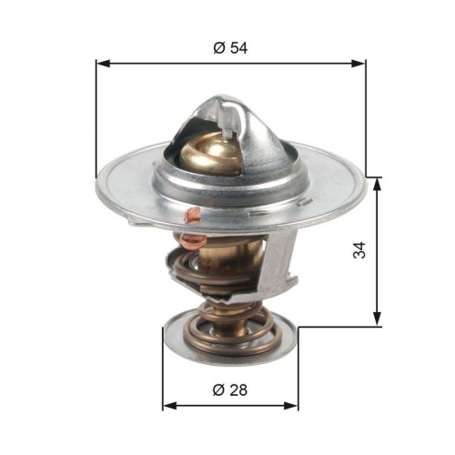 GATES Thermostat, K&uuml;hlmittel TH47685G1