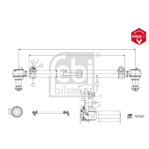 FEBI BILSTEIN Spurstange ProKit 197261