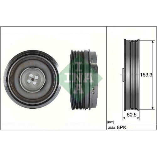 Schaeffler INA Riemenscheibe, Kurbelwelle 544 0505 10