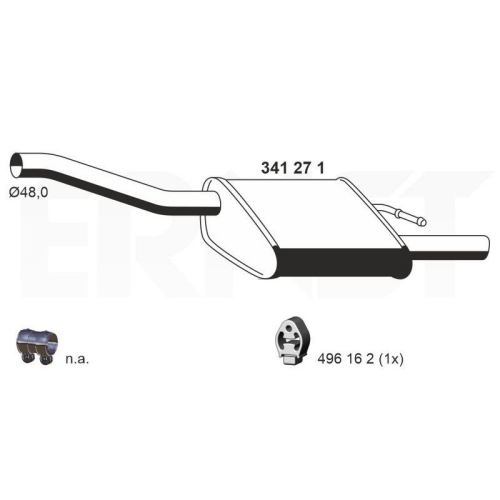 ERNST Endschalld&auml;mpfer 341271
