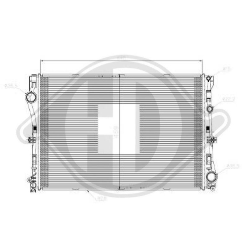 DIEDERICHS Kühler, Motorkühlung DIEDERICHS Climate DCM3863