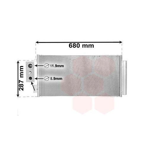 VAN WEZEL Kondensator, Klimaanlage 17005411