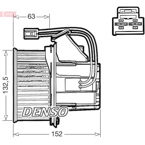 DENSO Innenraumgebl&auml;se DEA17018