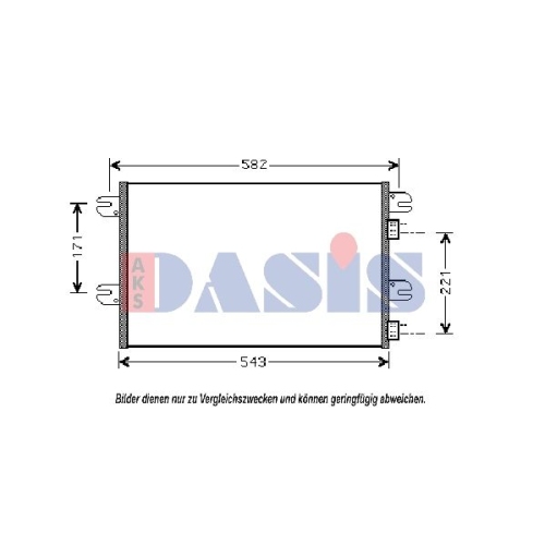 AKS DASIS Kondensator, Klimaanlage 402003N