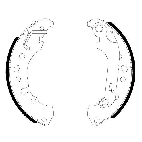 TEXTAR Bremsbackensatz