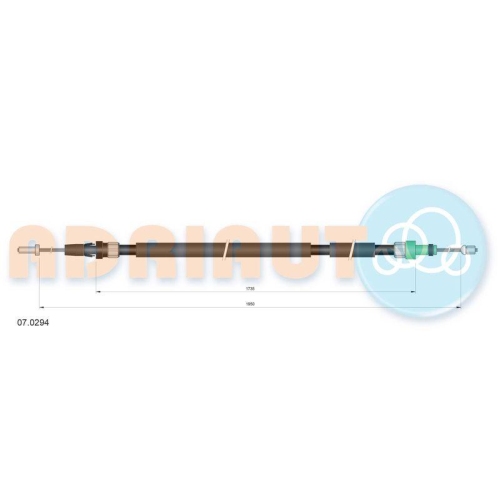 ADRIAUTO Seilzug, Feststellbremse 07.0294