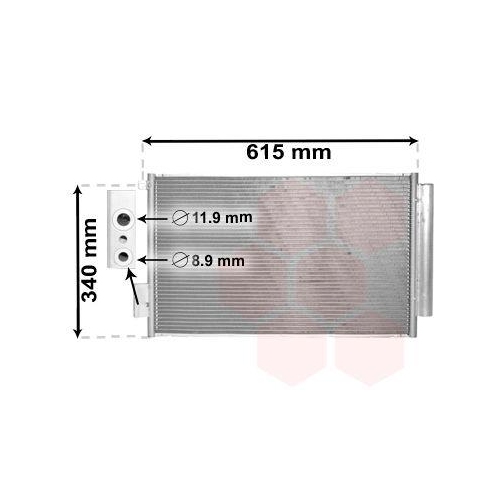 VAN WEZEL Kondensator, Klimaanlage 17005412