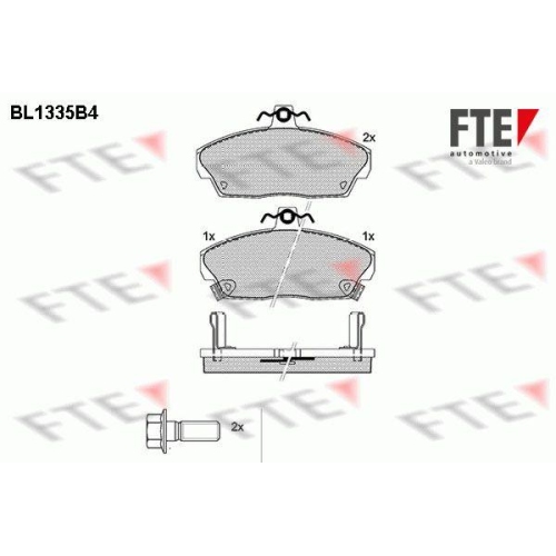 FTE Bremsbelagsatz, Scheibenbremse 9010126