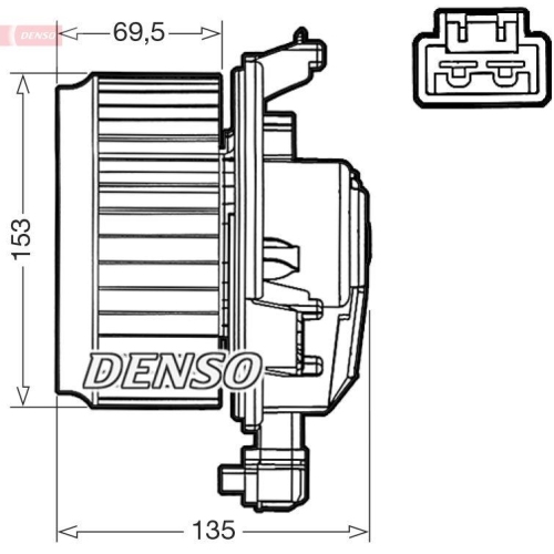 DENSO Innenraumgebl&auml;se DEA50000