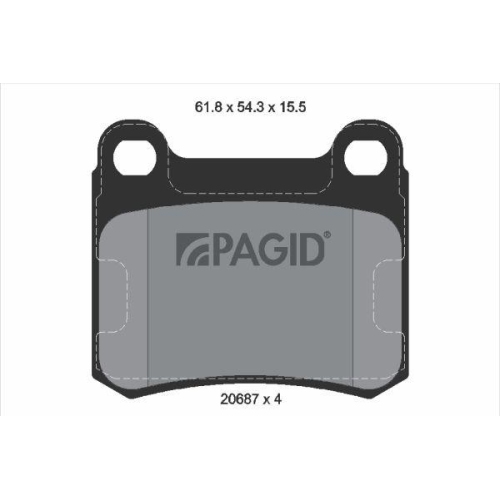 PAGID Bremsbelagsatz, Scheibenbremse T1010N