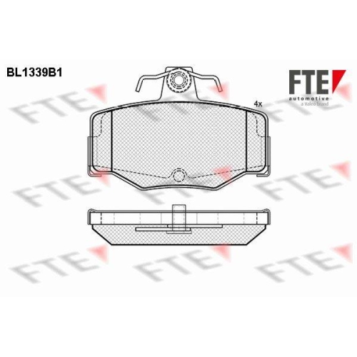 FTE Bremsbelagsatz, Scheibenbremse 9010129