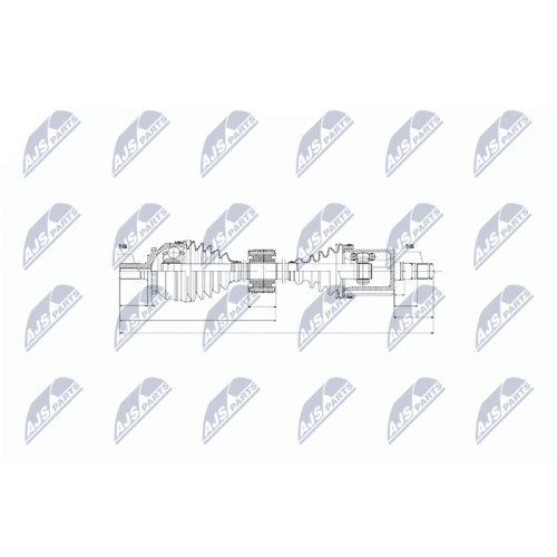 NTY Antriebswelle NPW-VV-043