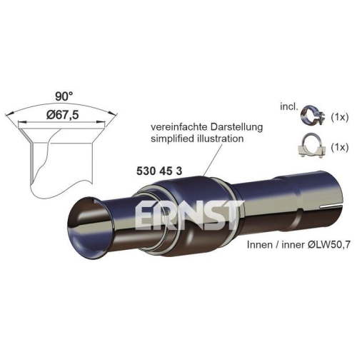 ERNST Flexrohr, Abgasanlage Set 530453