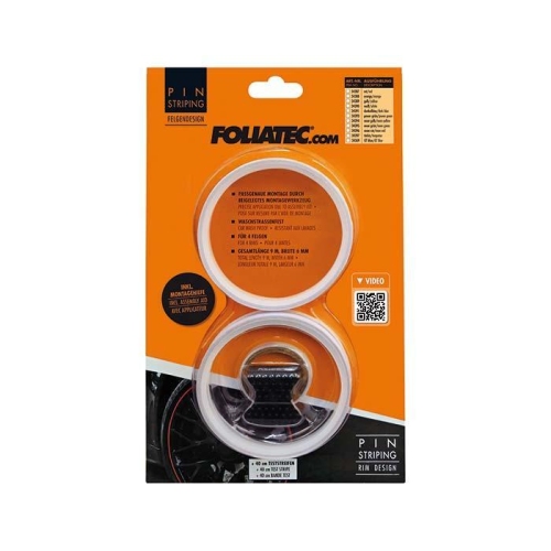 FOLIATEC PIN STRIPING DESIGN FELGEN STRIPES WEI&szlig; INKL. MONTAGETOOL