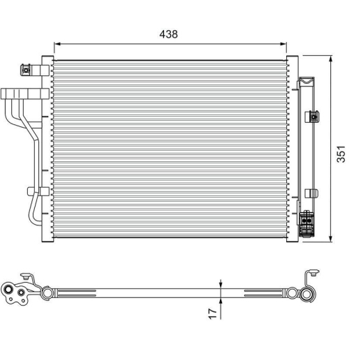 VALEO Kondensator, Klimaanlage 814399