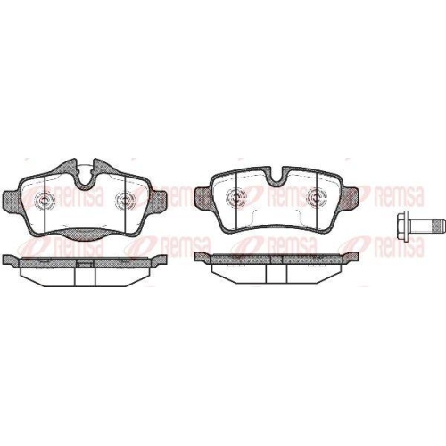 REMSA Bremsbelagsatz, Scheibenbremse 1344.00