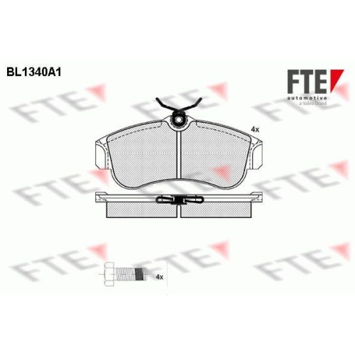 FTE Bremsbelagsatz, Scheibenbremse 9010130
