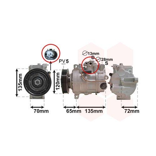 VAN WEZEL Kompressor, Klimaanlage 3001K703