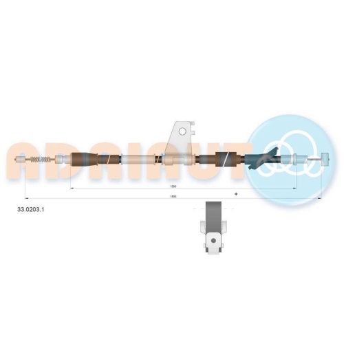 ADRIAUTO Seilzug, Feststellbremse 33.0203.1
