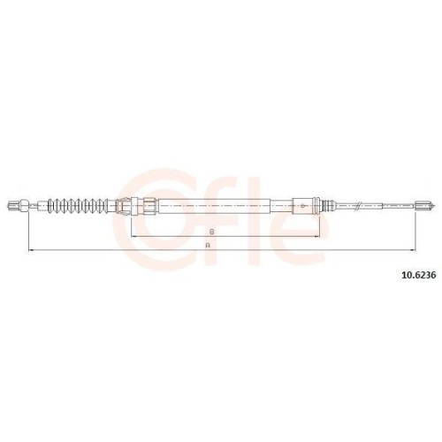 COFLE Seilzug, Feststellbremse 10.6236