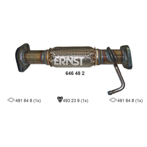 ERNST Abgasrohr 646482