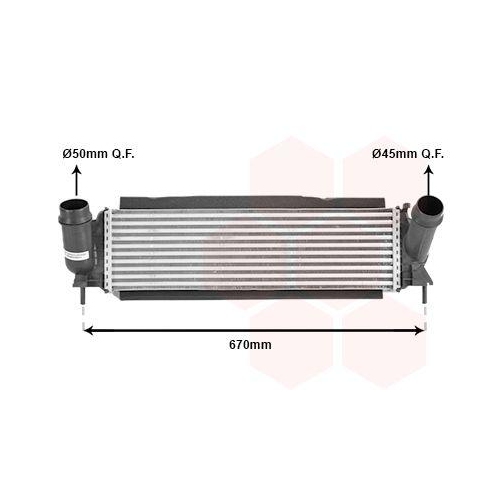 VAN WEZEL Ladeluftk&uuml;hler 33014704