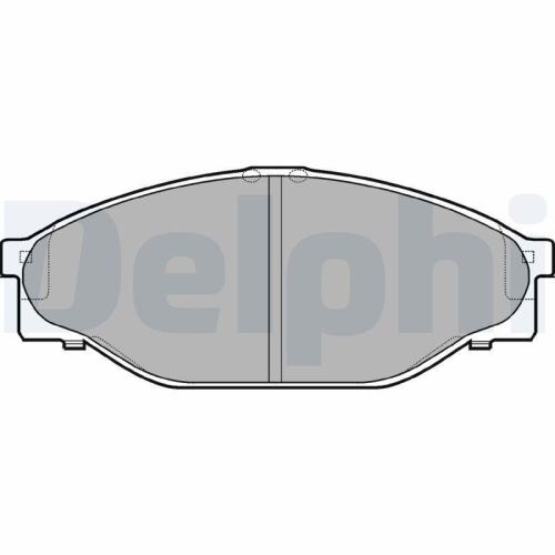 DELPHI Bremsbelagsatz, Scheibenbremse LP950
