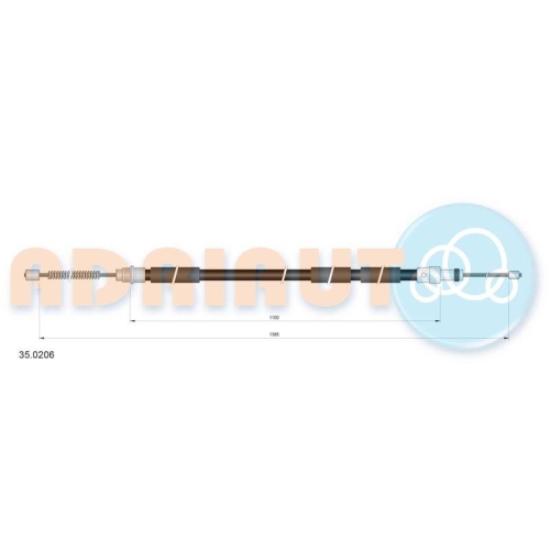 ADRIAUTO Seilzug, Feststellbremse 35.0206