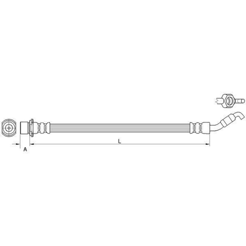METZGER AUTOTEILE Bremsschlauch GREENPARTS 4111511