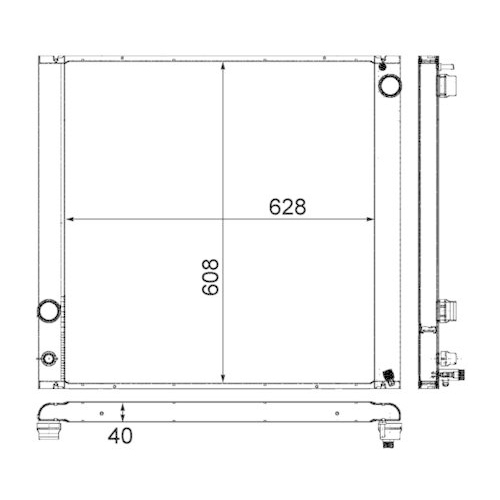 MAHLE K&uuml;hler, Motork&uuml;hlung BEHR *** PREMIUM LINE *** CR 765 000P