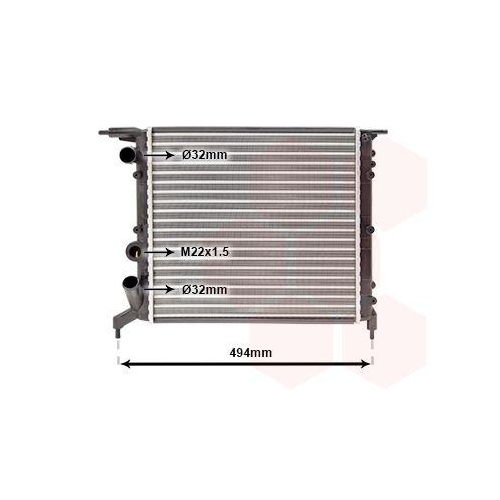 VAN WEZEL K&uuml;hler, Motork&uuml;hlung 43002042