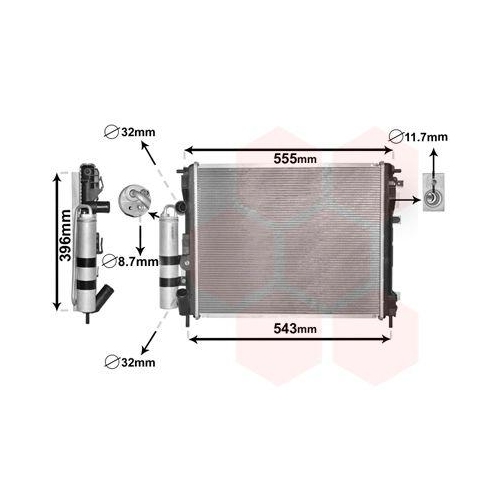VAN WEZEL K&uuml;hler, Motork&uuml;hlung 4300M323