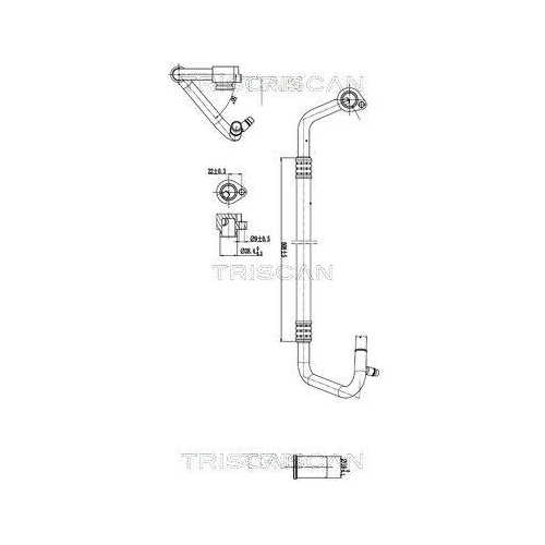 TRISCAN Hochdruck-/Niederdruckleitung, Klimaanlage 9010 29022