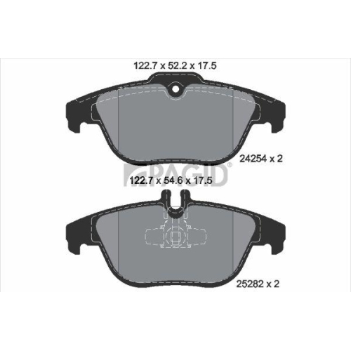 PAGID Bremsbelagsatz, Scheibenbremse T2153N