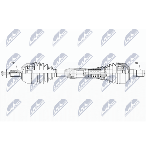 NTY Antriebswelle NPW-VV-054