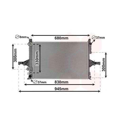 VAN WEZEL Kühler, Motorkühlung 59002115
