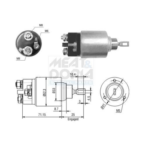 MEAT & DORIA Magnetschalter, Starter 46044