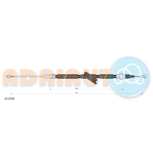 ADRIAUTO Seilzug, Feststellbremse 03.0236