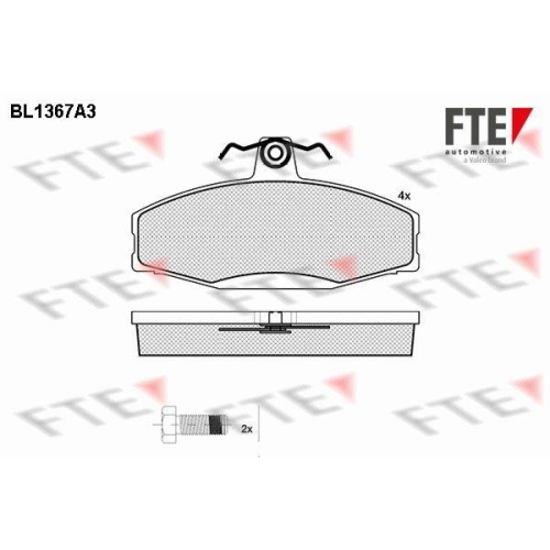 FTE Bremsbelagsatz, Scheibenbremse 9010144