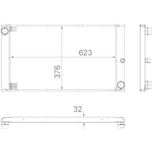 MAHLE Kühler, Motorkühlung BEHR *** PREMIUM LINE *** CR 766 000P