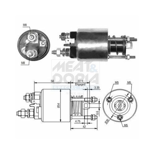 MEAT & DORIA Magnetschalter, Starter 46047