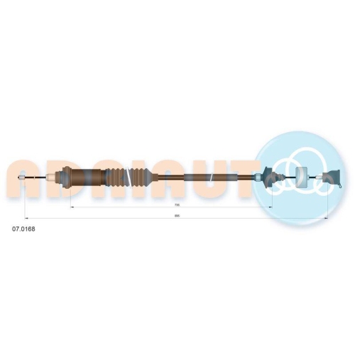 ADRIAUTO Seilzug, Kupplungsbet&auml;tigung 07.0168