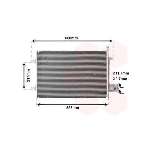VAN WEZEL Kondensator, Klimaanlage 18005395