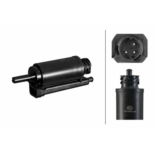 HELLA Waschwasserpumpe, Scheibenreinigung 8TW 006 848-801