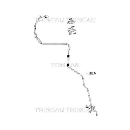 TRISCAN Hochdruck-/Niederdruckleitung, Klimaanlage 9010 69002