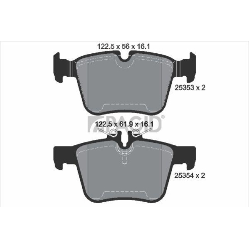 PAGID Bremsbelagsatz, Scheibenbremse T2379N