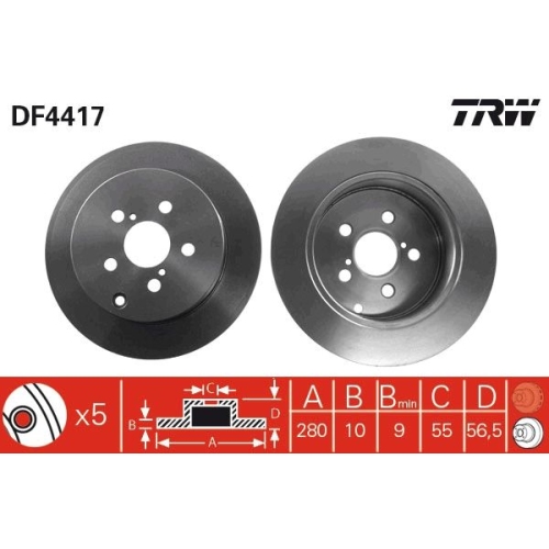 TRW Bremsscheibe DF4417