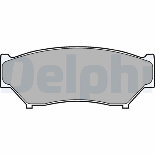 DELPHI Bremsbelagsatz, Scheibenbremse LP967
