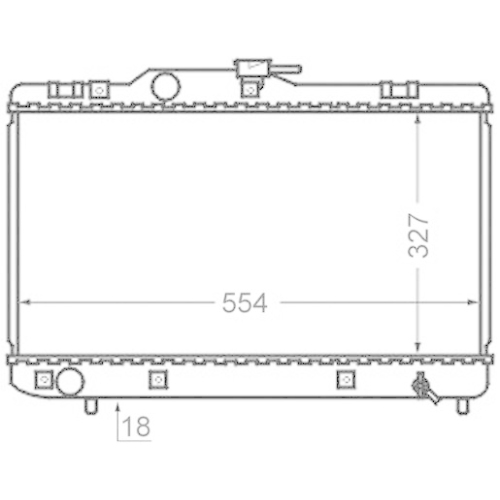 MAHLE Kühler, Motorkühlung BEHR CR 768 000S